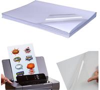 20 Sheets A4 Self Adhesive Vinyl 100% Clear Self Adhesive Paper For Laser & Inkjet Printers Quick Dry Printable Clear Paper