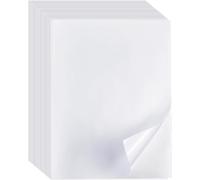 20 Sheets Paper Stickers Printer Paper Sticker White Vinyl Printable A4 Film Stickers Desktop Sheet For Inkjet/Laser Printer (210 X 297 Mm)
