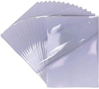 20 Sheets Premium Quality Self Adhesive Vinyl Film 100% Clear For Laser And Inkjet Printers - Fast Drying - A4 Size