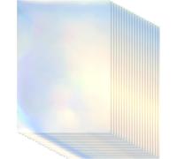 20 Sheets Printable Holographic Paper-A4 Size-Self Adhesive Vinyl Paper Quick Dry Waterproof for Inkjet/Laser Printer (210x297mm)