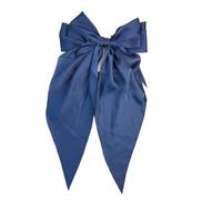 20 Solid Elegant Satin Bow Hairpin Women Girls Spring Hair Clips Headwear Ponytail Hairclips Barrettes Accessories(Color2)