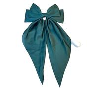 20 Solid Elegant Satin Bow Hairpin Women Girls Spring Hair Clips Headwear Ponytail Hairclips Barrettes Accessories(Color7)