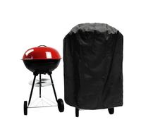 20 Taille Jardin Cour Barbecue Grill Couverture Four extérieur étanche poussière Oxford Tissu Housse de Protection Ronde Meubles(Black120x75cm)