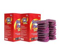 20 ×Tampon Jex avec Savon,en Laine d'acier,réutilisable pour Le Nettoyage des Ustensiles De Cuisine,Éponges De Nettoyage Ménager,Absorbant Et Mousse Riches en Laine en RéAlité