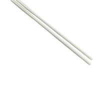 20 tiges blanches en fibre de verre - Barres rondes en fibre de verre de construction légère de 0,5 m à haute résistance(5.0x500mm)