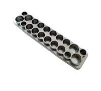 20 Trous Plateau À Outils Alliage D'aluminium/Support Hexagonal Douilles Et Jouets Télécommandés Voitures Bateaux Avions Etc RC Mise Niveau Modèles