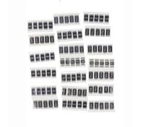 20 Types x 5 Pièces, total 100 Pièces 2512 2W 1% Metal Chip Resistor Kit 1mR 2mR 3mR 4mR 5mR 6mR 7mR 8mR 9mR 10mR 12mR 15mR 18mR 20mR 22mR 25mR 30mR 33mR 35mR 40mR
