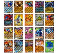 20 Ultra Rare Sammelkarten Deutsch - Alle Karten EX Oder V, Garantiert Ohne Doppelte - Karten Pokémon - Authentische Sammelkarten mit Gelben Rändern - Zufallsauswahl für Sammlung und Geschenk