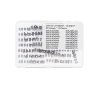 20 Valeurs * 10 Pièces Kit de Diodes de Protection SMA 400W TVS Bi-Directionnelles Montées en Surface