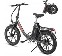 20""Vélo Électrique Pliable MAXTRON Mule, Batterie Amovible 48V 20Ah--25KM/H Shimano 7 vitesses-gris