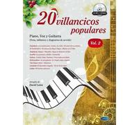 20 Villancicos Populares: Piano, Voz Y Guitarra 2 / Recueil + Cd