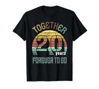 20 Wedding Anniversary for Couple Twenty Years of Marriage T-Shirt