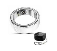 (20#, White) R8 Multi-Function Smart Ring Health Tracker with Sleep Heart Rate, Blood Oxygen Monitoring - White /