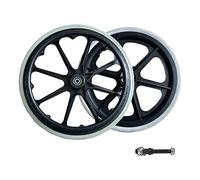 20 X 1 3/8 Fauteuil Roulant Manuel Roues Arrière, Roues de Fauteuil Roulant Solide Polyuréthane, Anti Crevaison Remplacement de Roue 1/2"(12mm)