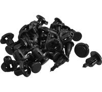 20 x 10mm Trou plastique Rivet Garniture de porte Panneau de Retenue pince noir