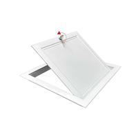 20 X 20 cm Trappe De Visite: Trappe De Visite Métallique, Porte D'accès Verrouillable En Alliage D'aluminium, Cache-trou Mural pour Plomberie Et Électricité, Blanc(250x250mm)