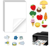 20 X A4 White Matte Paper Stickers For Laser Printers And Inkjet Printers