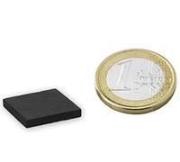 20 x Aimant rectangulaire Bloc magnétique 20 x 20 x 3mm Ferrite Y35 - Force d'adhérence 450g - 20 pièces - Parallélépipède magnétique - Aimant ceramique