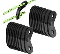 20 X Aluminium Alloy Camping Rope Tensioner Hook Adjuster Durable Non-Slip For Tent Tarpaulin Hiking Camping