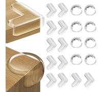 20 X Baby Corner Protection Corner Protectors For Baby Furniture Table Corner Protection With Super Glue For Child Safety Home Safety