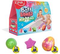 20 X Bombes De Bain Mega Value Pack De , Créez Une Aventure Colorée Et Pétillante Dans Le Bain, Coffret Cadeau Pour Enfants, Cadeaux D'anniversaire Pour Garçons Et Filles, Biologique