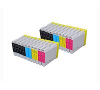 20 x Cartouche d'encre compatible Brother LC1000, LC970 pour imprimantes DCP-350C, DCP-330C, DCP-135C, DCP-150C, DCP-153C, DCP-353C, DCP-357C, DCP-540CN, DCP-560CN, DCP-750CW, DCP-770CW, FAX-1355,