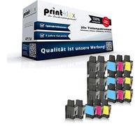 20 x cartouches d'encre compatibles pour Brother LC900 MFC410 C MFC410CN MFC215 C MFC410 C mfc422 C mfc425 mfc420 C - Pack - Print économie d'Office Serie - LC900BK LC900 C LC900 M LC900Y
