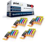 20 x Compatible Cartouches d'encre pour Canon Pixma TS 5000 Series TS 5050 TS 5050 Series TS 5051 TS 5052 TS 5053 TS 5055 PGI 570 CLI 571 pigments Black Noir/cyan/magenta/jaune - Eco Pro Serie