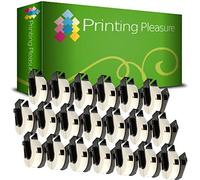 20 x DK11204 Étiquettes pour Brother P-Touch QL-500 QL-500BW QL-550 QL-570 QL-700 QL-720NW QL-800 QL-810W QL-820NWB QL-1050 QL-1060N QL-1100 QL-1110NWB | 17mm x 54mm | 400 Étiquettes par Rouleau