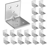 20 x Equerre d'assemblage (30 x 30 x 30 x 1.5) Equerre de Fixation Angle Droit Support en forme de L, Équerre Angle 90 Degrés en A
