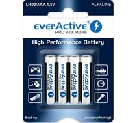 20 x everActive PRO ALCALINE LR03 AAA 1,5 V batterie micro lot de 4