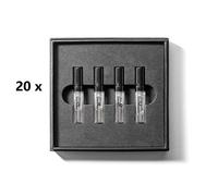20 x GAMMON Black Notes Parfum Explorer-Set (4x2 ml) parfum pour hommes Parfum Set d'essai avec 20% d'huile parfumée