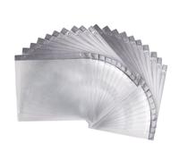 20 x Housse de protection pour support de dossard, support de présentation pour dossard, housse de protection transparente en PVC pour crochets de médailles à montage mural