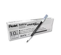 10 X Pentel LR10 Rouleau Recharge pour Energel Stylo Gel 1.0mm Métal Noir Encre