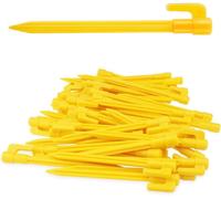 20 x Plastic Tent Pegs-Ground Anchors for Camping,Garden,Beach-Pegs with Peg Extraction Hole-Ground Anchors