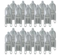 20 X RADIUM Halogène Ampoules À Douille G9 20W Clair 235lm Chaud 2700K Dimmable