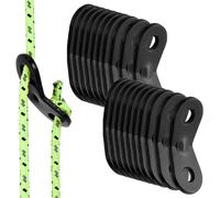 20 X Rope Tensioners,Durable Non-Slip Rope Adjuster,Strong And Durable,Strengthens The Stability Of The Tent,Tarpaulin For Hiking Camping