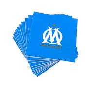 20 x serviette jetable OM - Collection officielle Olympique de Marseille - 33 cm