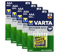 20 X Varta AAA 800mAh Piles Rechargeables Ni-MH 1.2V HR03 Micro 56703 Accu