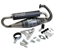 200.0298 Pot d'échappement POLINI FOR RACE 4 MINARELLI VERTICALE MBK BOOSTER 50, APRILIA: AMI 50 - SR 50 2T