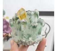 200-300g Green Ghost Crystal Cluster for Home Office Decor, Stone, and Feng Shui Wealth Display Gemstone Stone
