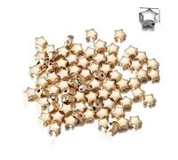 200-400 pièces plusieurs Styles perles d'espacement perle de roue perles rondes plates en vrac pour la fabrication de bijoux à bricoler soi-même fournitures accessoires-étoiles