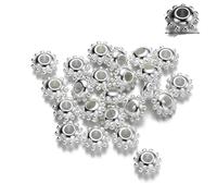 200-400 pièces plusieurs Styles perles d'espacement perle de roue perles rondes plates en vrac pour la fabrication de bijoux à bricoler soi-même fournitures accessoires-roue 04