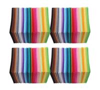 200-40pcs Felt Fabric Sewing Accessories 10x10cm Non-woven Assorted Color Sheets Patchwork pour la couture et le bricolage(160pcs)
