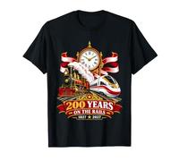 200 Ans sur Les Rails 1827 2027 Steam and Modern T-Shirt