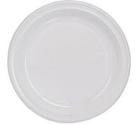 200 assiettes plastique rondes 20.5cm blanc - générique 41001 Blanc G