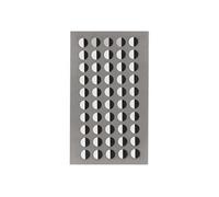 200 autocollants yeux ronds blanc et noir - 0,8 cm -