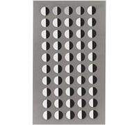200 autocollants yeux ronds blanc et noir - 0,8 cm - Rico Design Blanc G