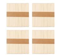 200 Bâtonnets de Glace en Bois Naturel - Batonnet Bois 114x9mm pour Artisanat, Décoration et Abaisse Langue Baguette Bois Polyvalent, Idéal pour Bricolage et Épilation