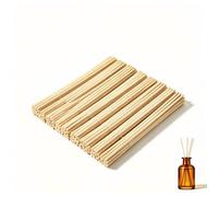 200 Bâtons Diffuseur Parfum 3 x 200 mm, Recharge Diffuseur à Roseaux en Bois Naturel, Tiges Diffuseur pour Huiles Essentielles, Bâtonnets de Rechange pour Parfum d'Intérieur